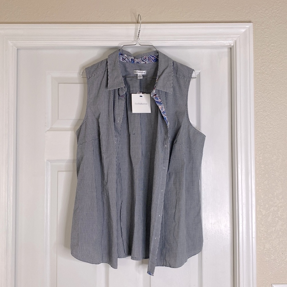 Croft & Barrow L tank blouse